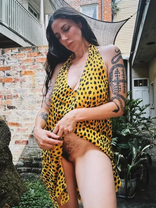 Shh, don't tell my neighbors I don't have panties on