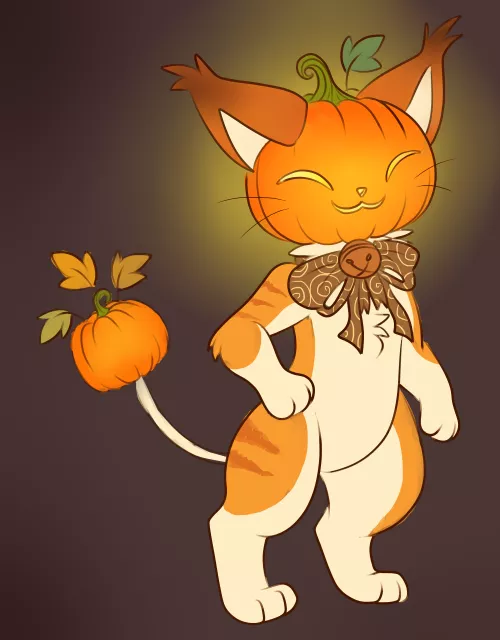 Skitty the Pumpkin Kitty! (Adoptable)
