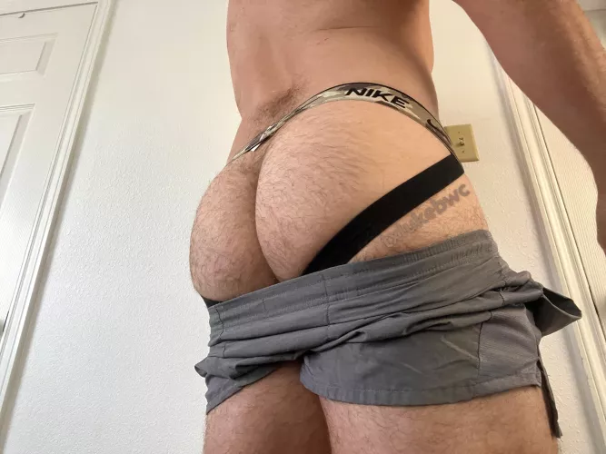 what’s better than thick fuzzy ass in a jock?