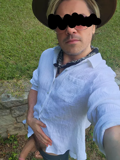 You happen to catch me taking this selfie in the park, whatcha gonna do?