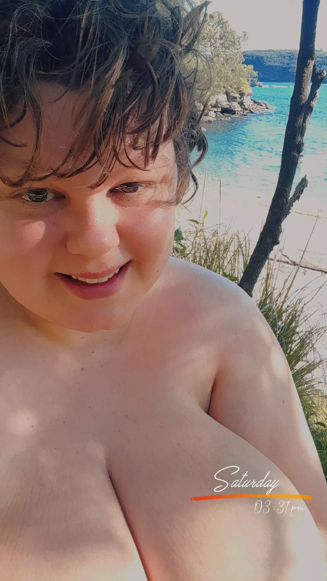 A rare, cold but nice weekend swim.