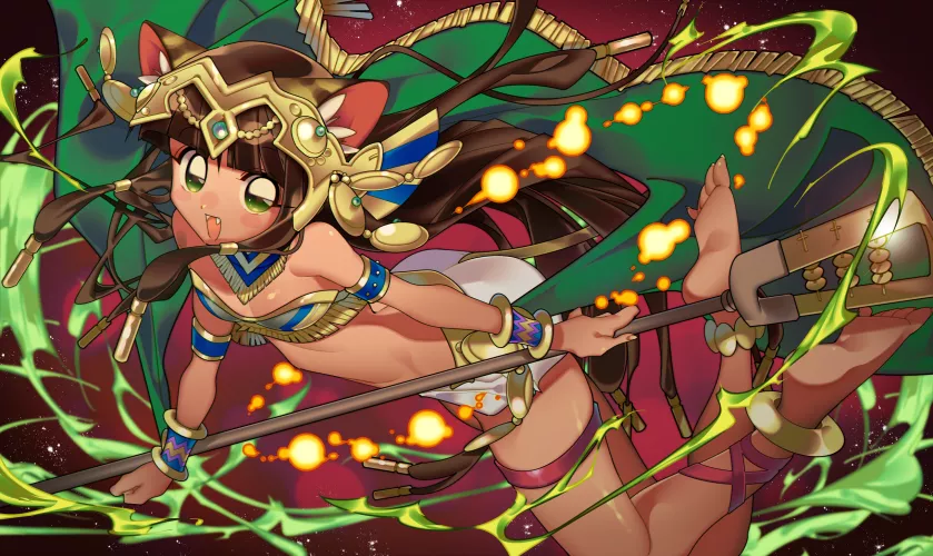 Bastet Landscape Shot [Puzzle and Dragons]