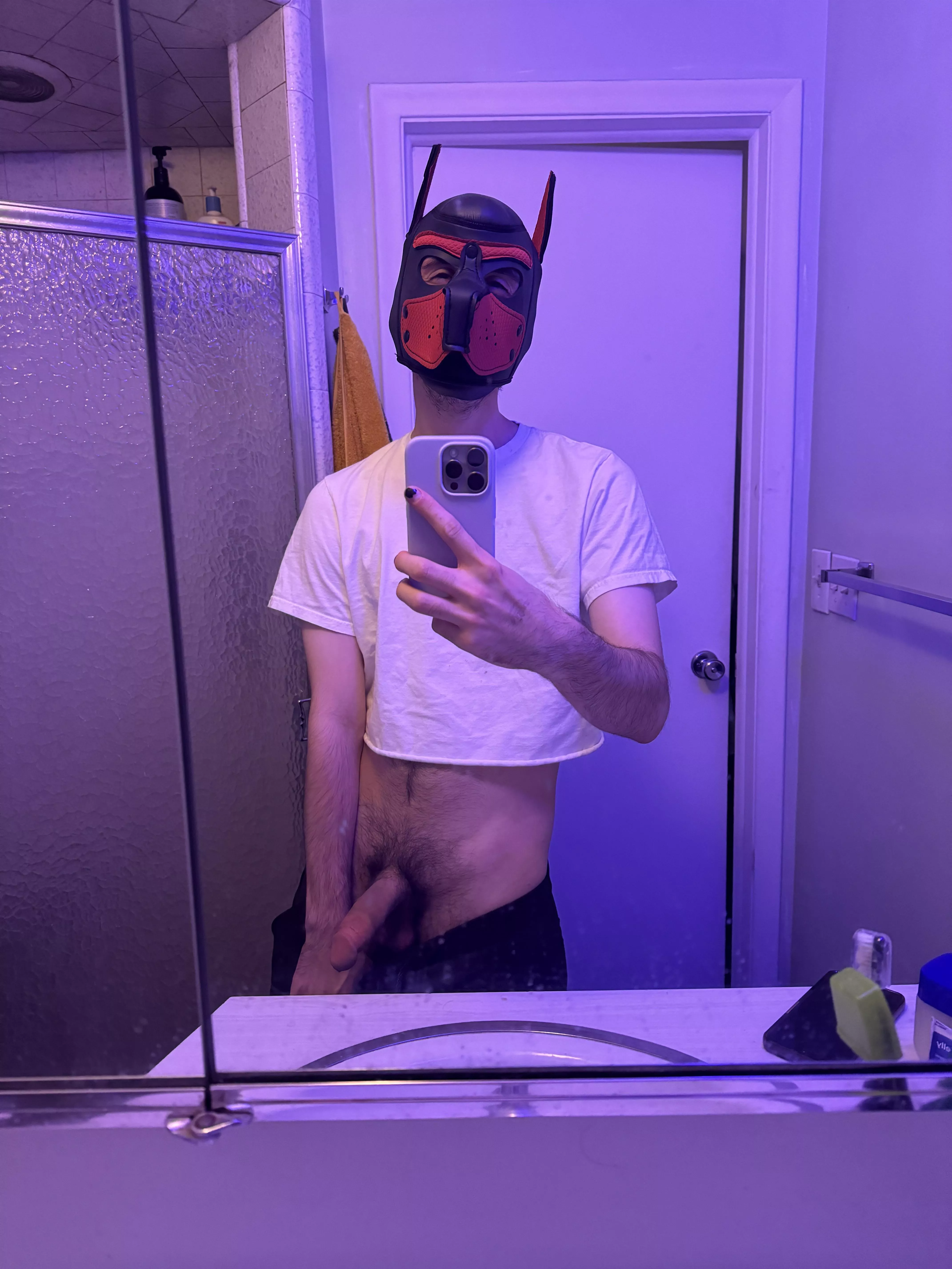 Happy pubby ready to bury his bone 🐶