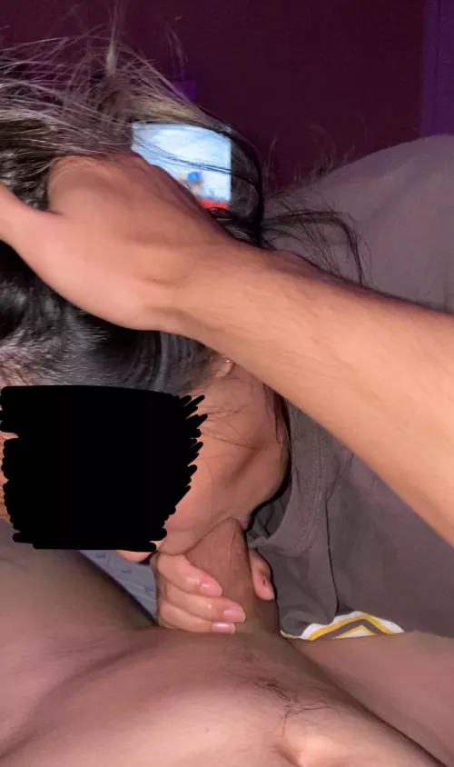 how hard would you fuck my throat? 😋