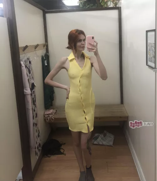 I wanted to cry over this dress not fitting… half tempted to go back and get it anyway 