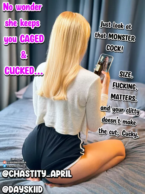 Keeping you caged & cucked for a reason.