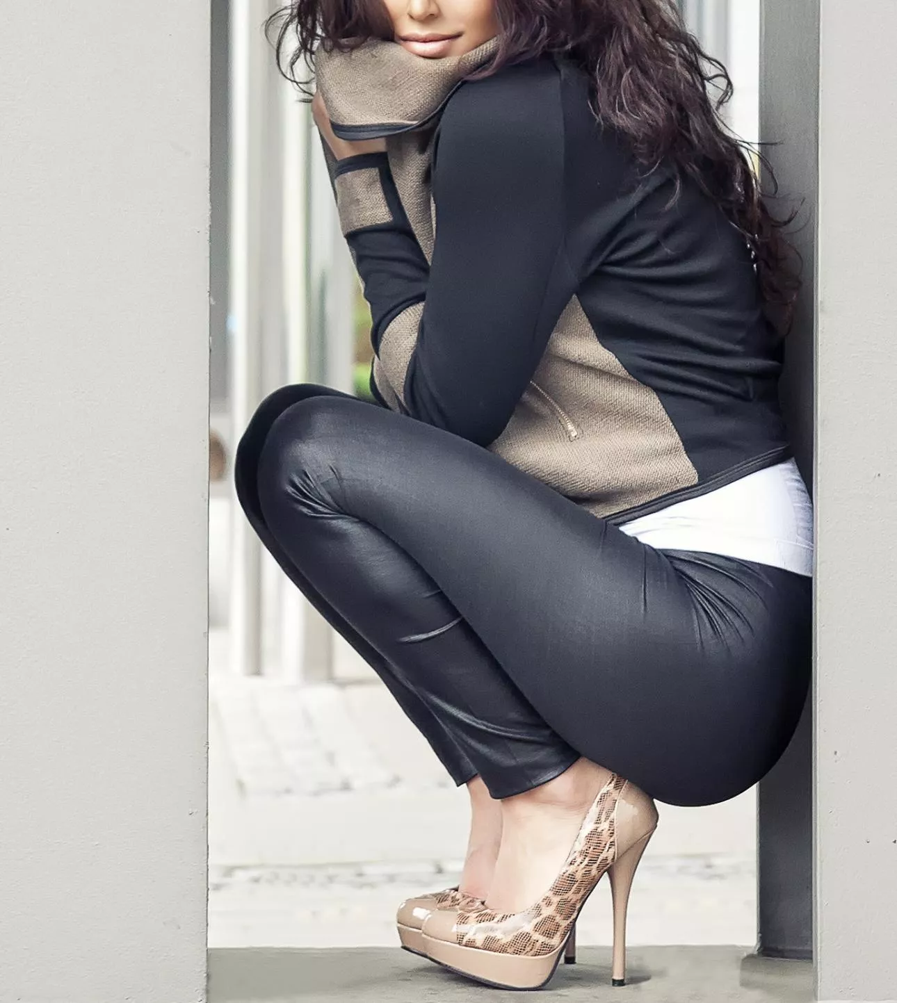 leather and heels, u really could't wish for more