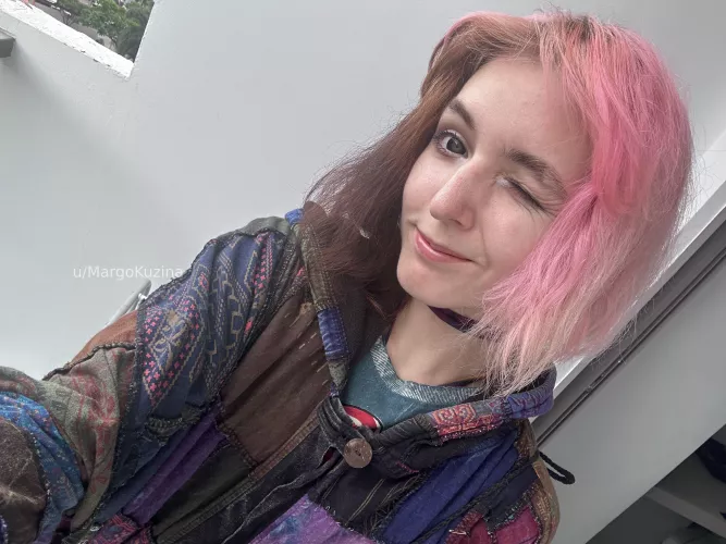 looking like a pink marshmallow