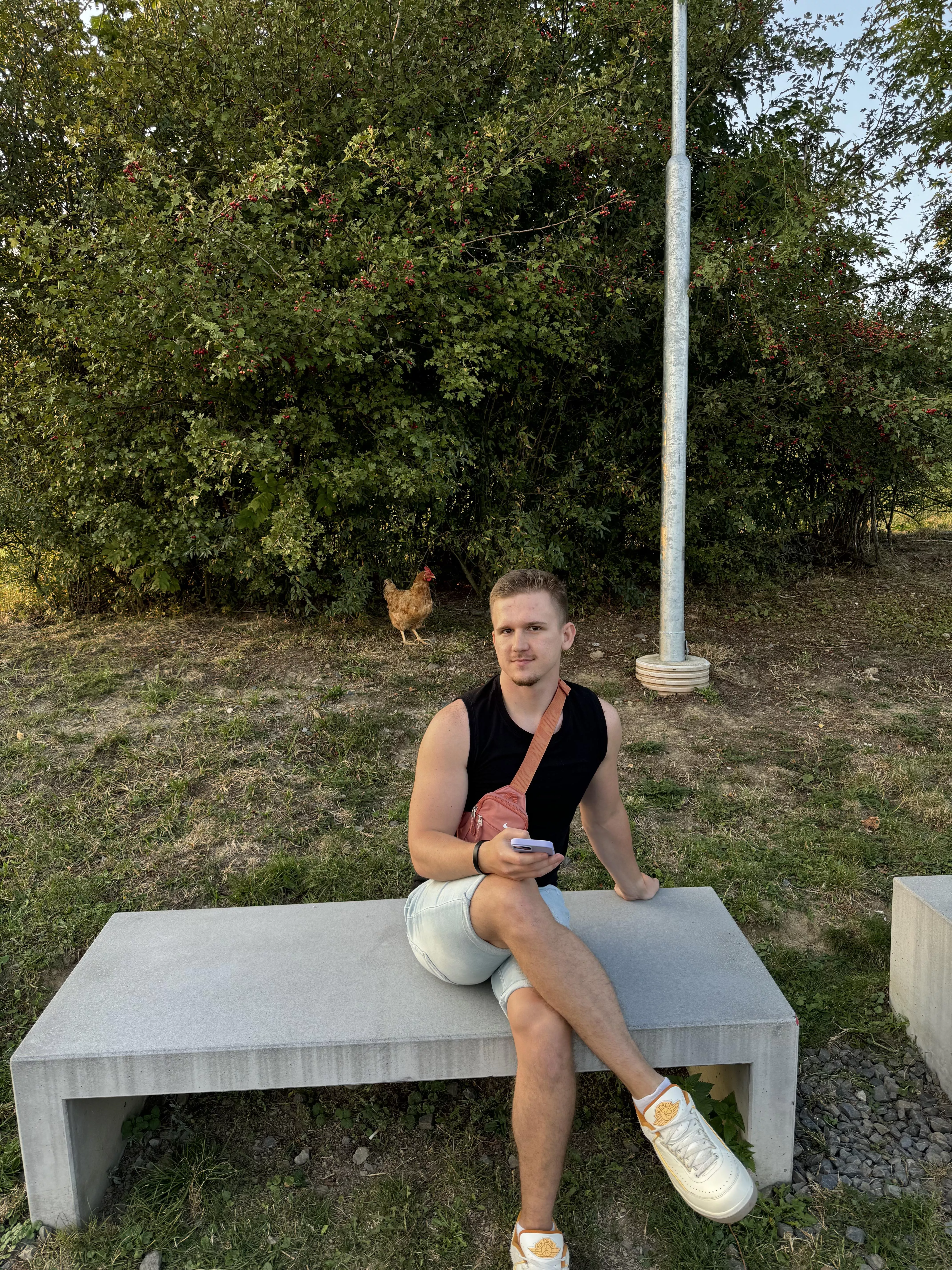 met a random chicken 🐓 met a random chicken 🐓