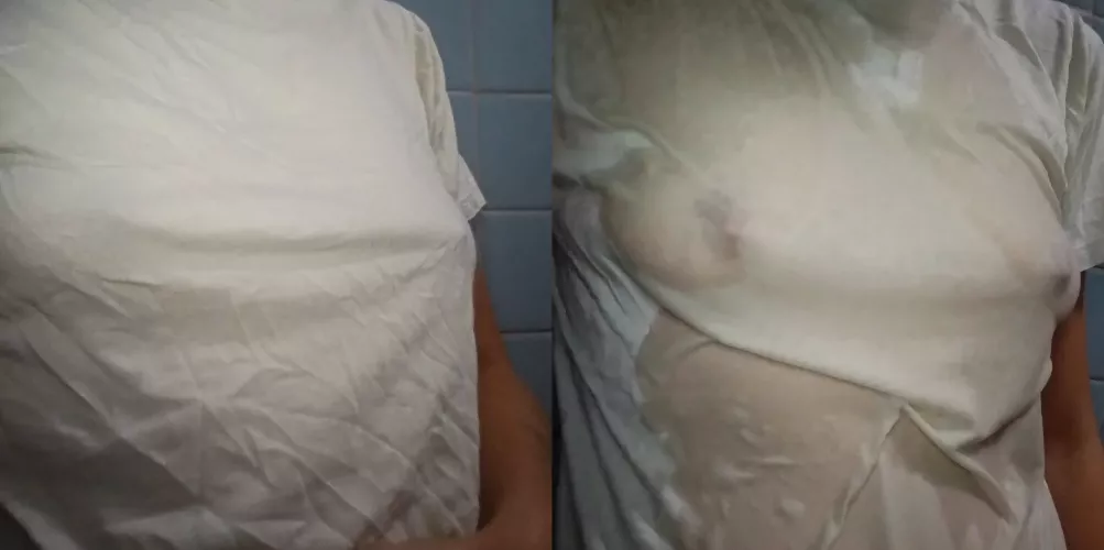 not quite as modest when wet...