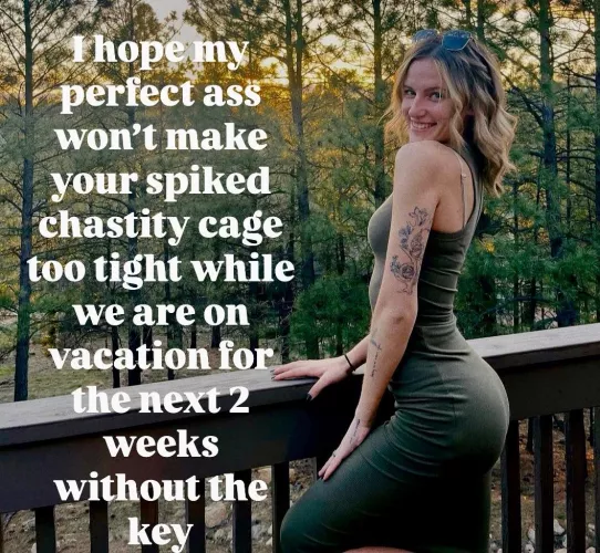 Perfect ass and spiked chastity 🥵