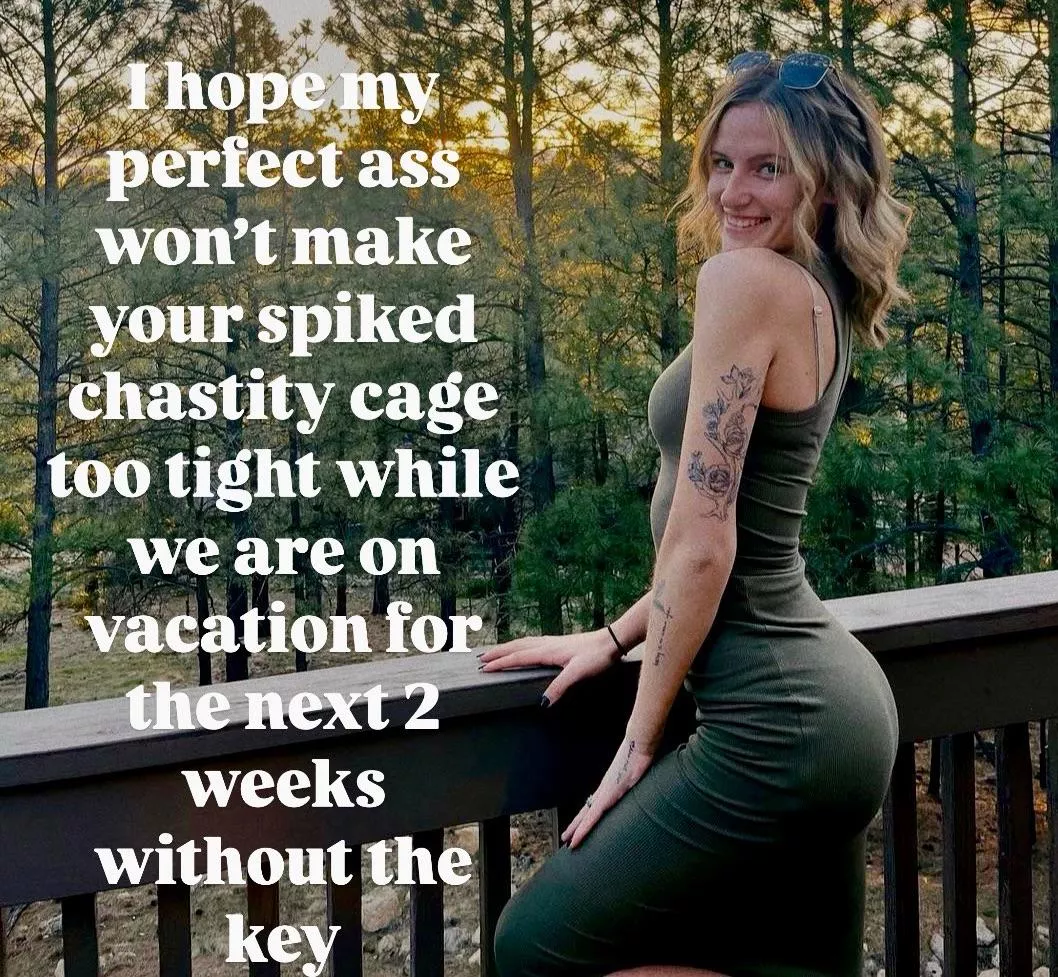Perfect ass and spiked chastity 🥵