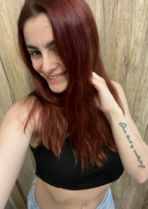 Pierced belly button for your eyes and lips to kiss on