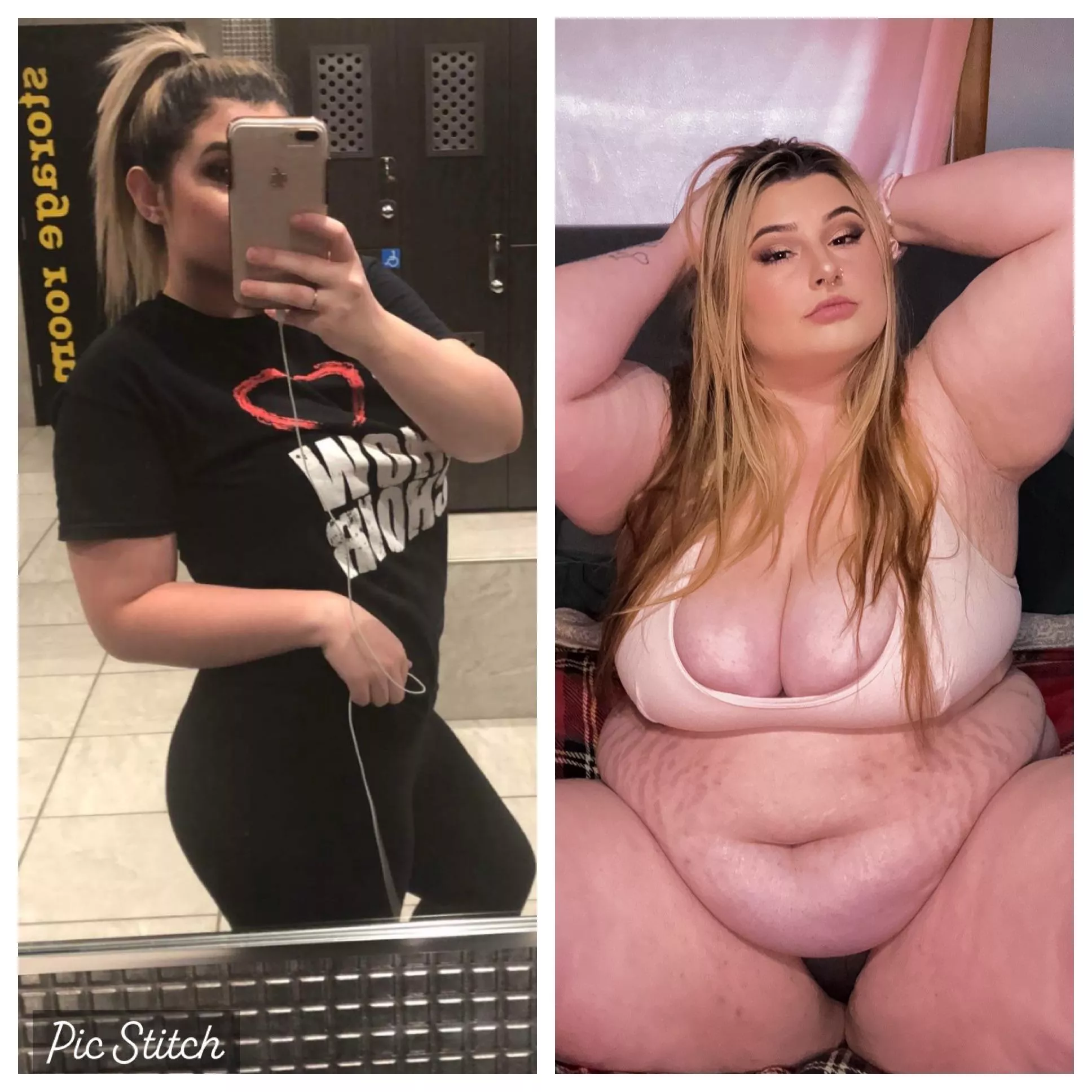 Seeing how fat I’ve gotten turns me on so much🙈