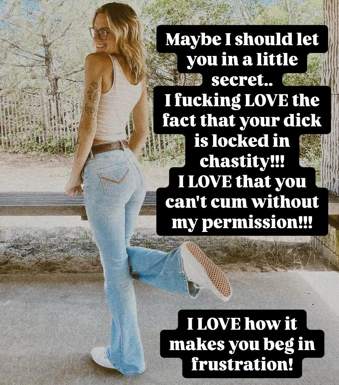 She loves denying you 