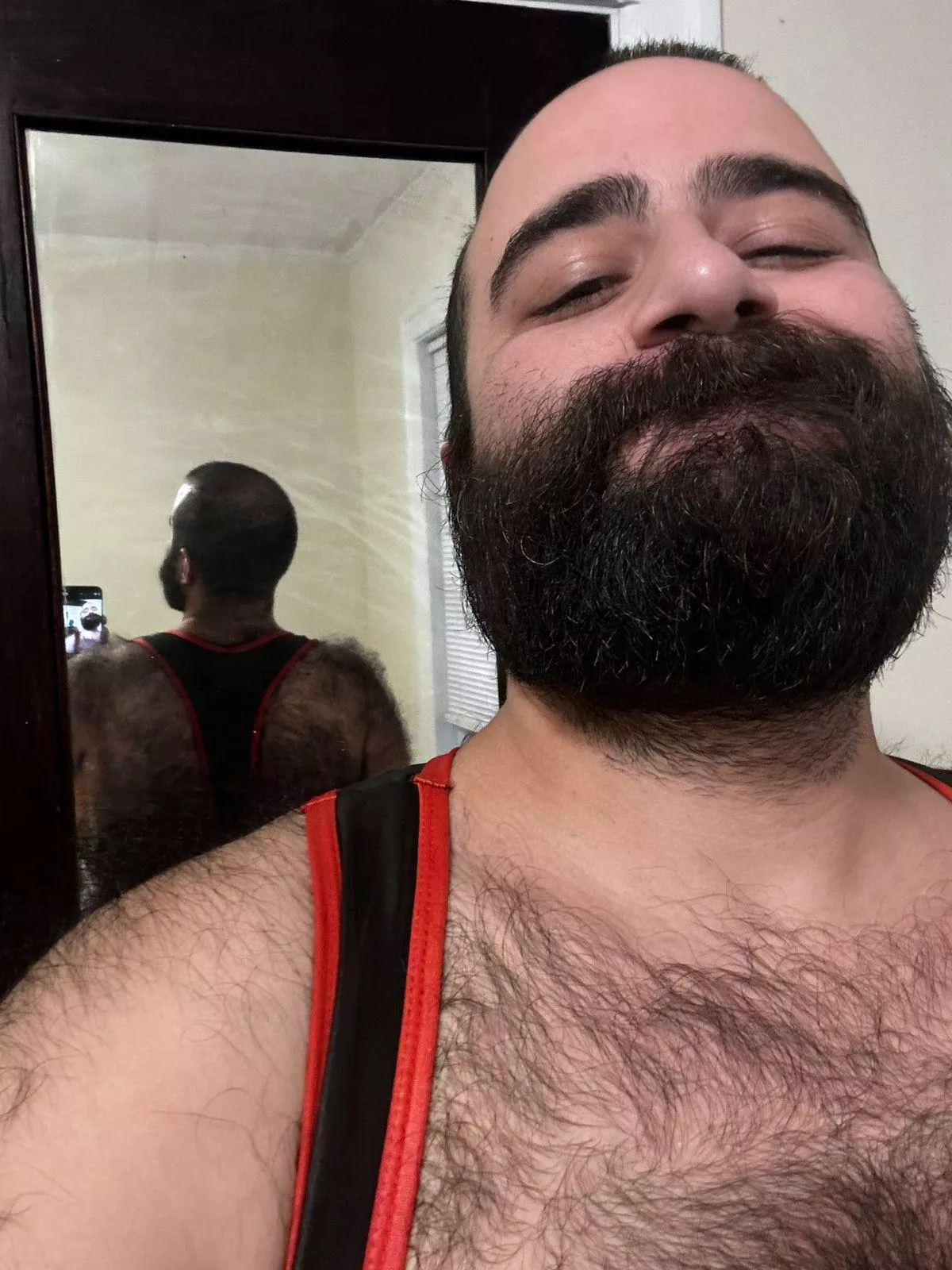 Trying out the singlet. I’ve never worn it in public…yet. 