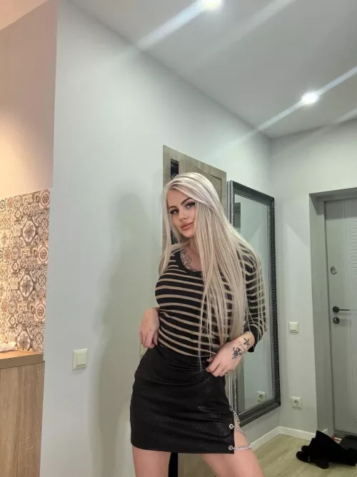 It may seem strange, but I'm comfortable wearing tight skirts