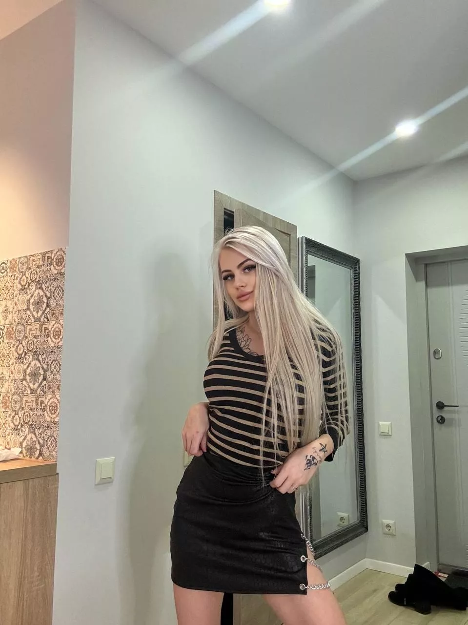 It may seem strange, but I'm comfortable wearing tight skirts