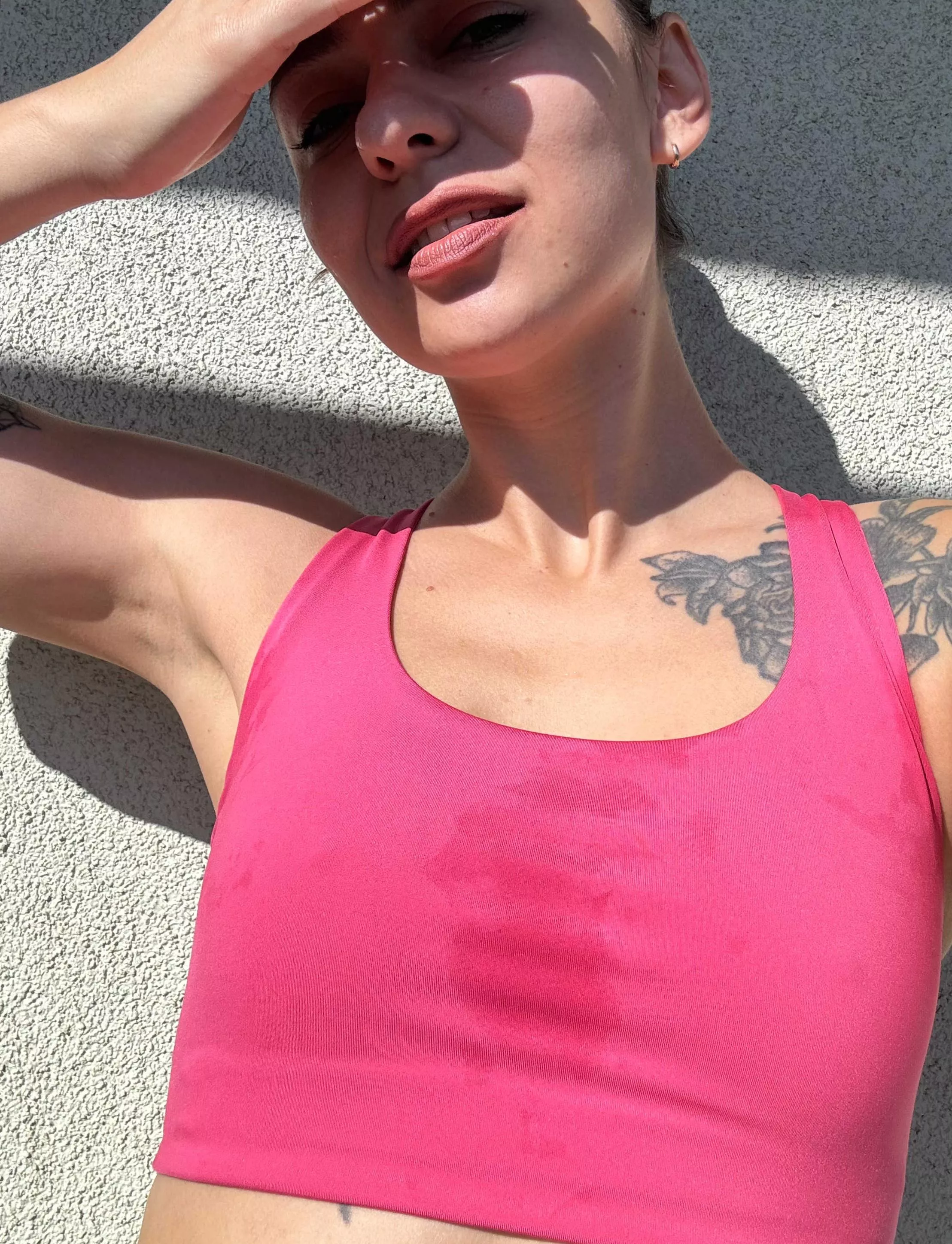 Love to wear a crop top with no bra