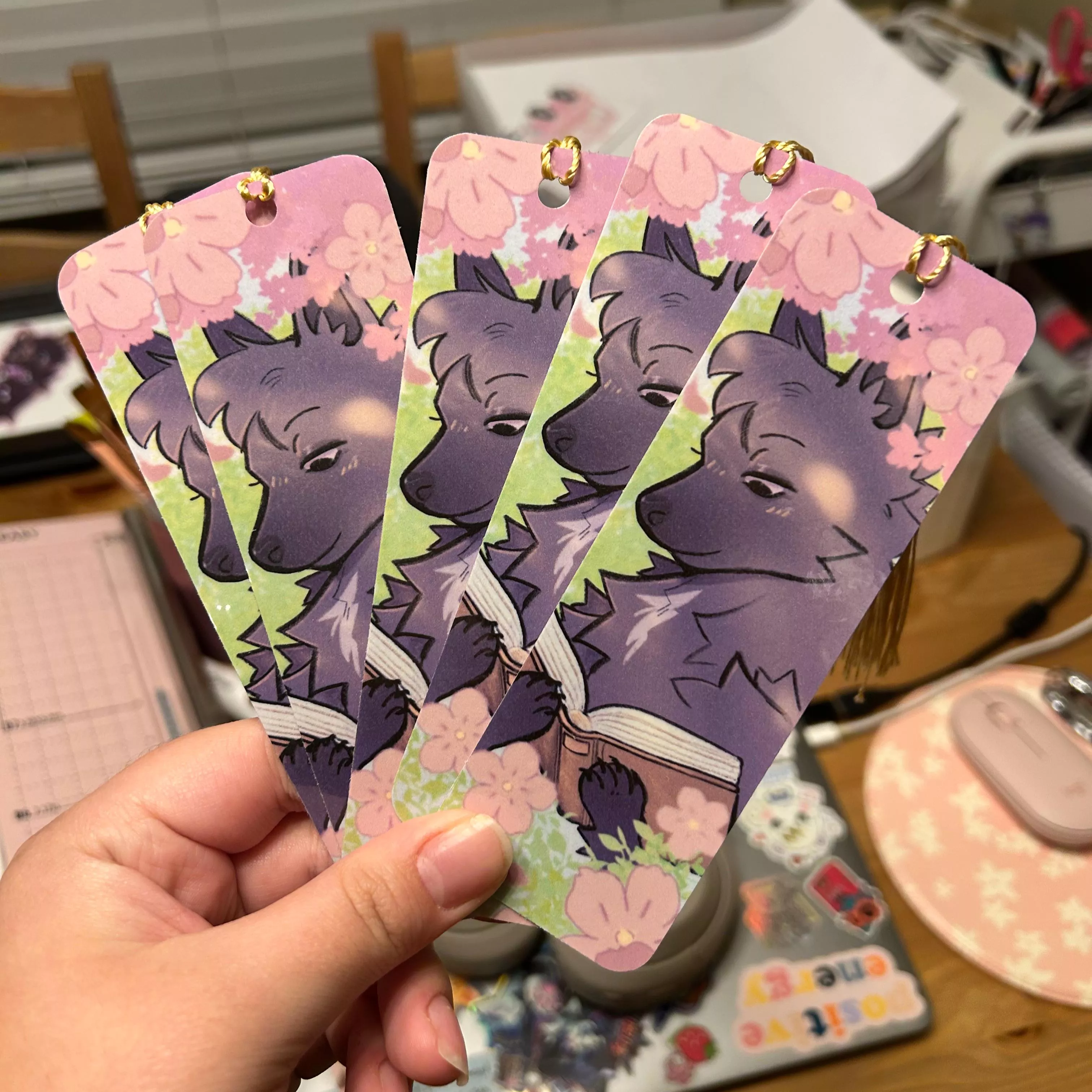 made some bookmarks! 