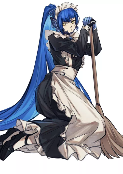 Nahobino in a maid outfit