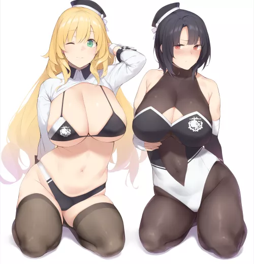 Race Queens Atago and Takao (Enosan) [KanColle/Azur Lane]