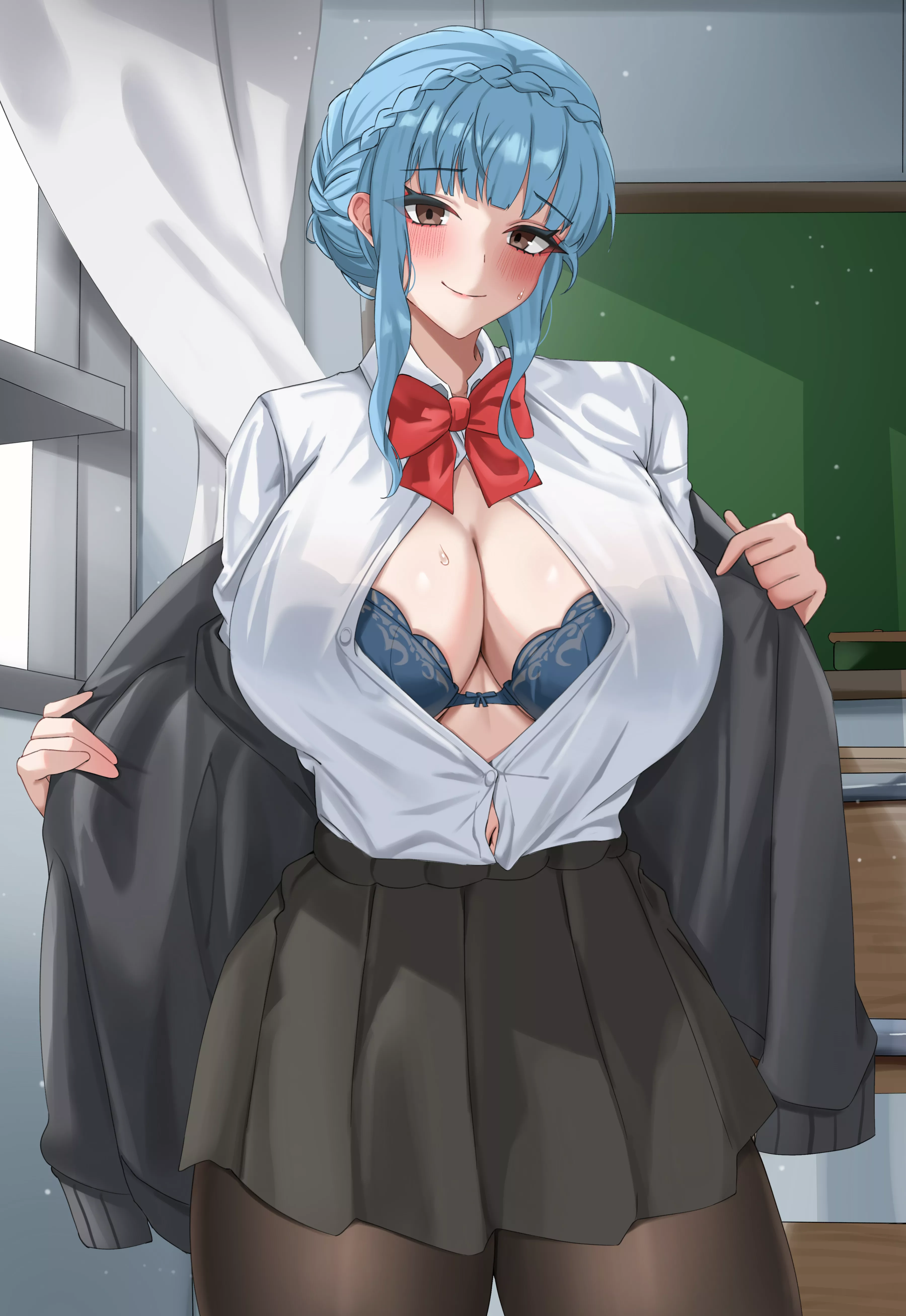 School uniform Marianne (By @YbPac18) [Commission] 