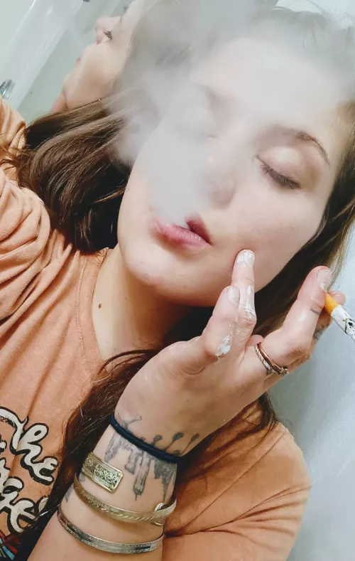 Smoking and of course painting, again ..y'all message me 