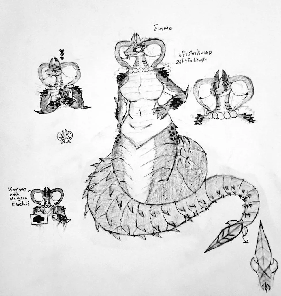 Snek lady since it's snektember (might be suggestive idfk) 