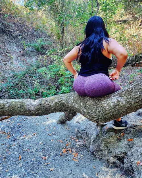 Time to sit after such a long hike.