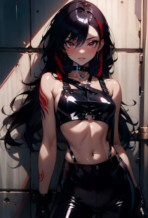 Black Leather Outfit 