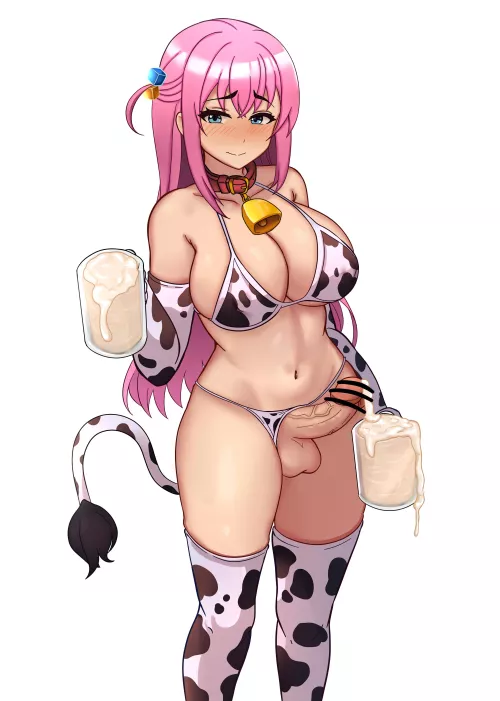 Bocchi The Cow Producing Milk (Bocchi The Rock)