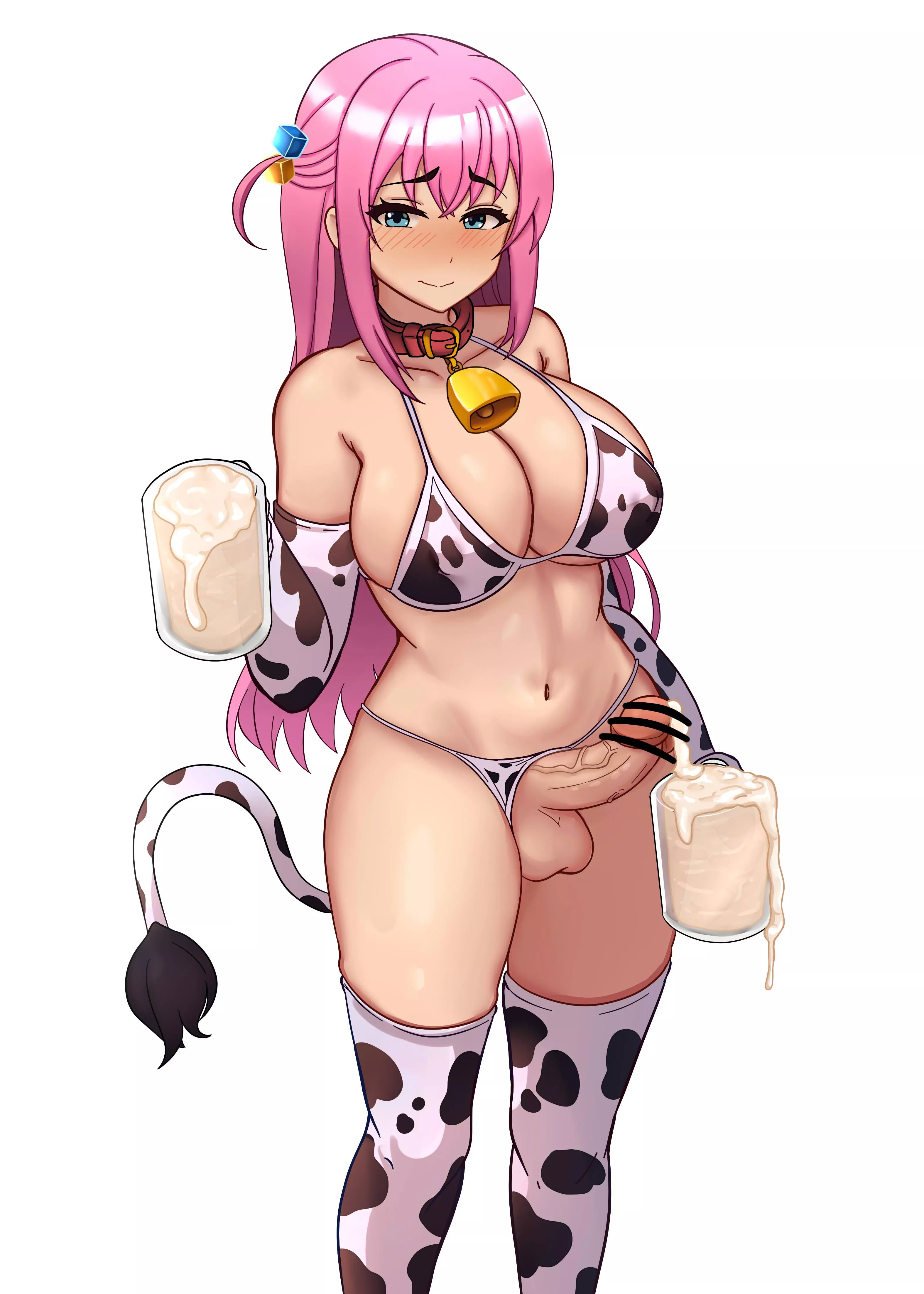 Bocchi The Cow Producing Milk (Bocchi The Rock)