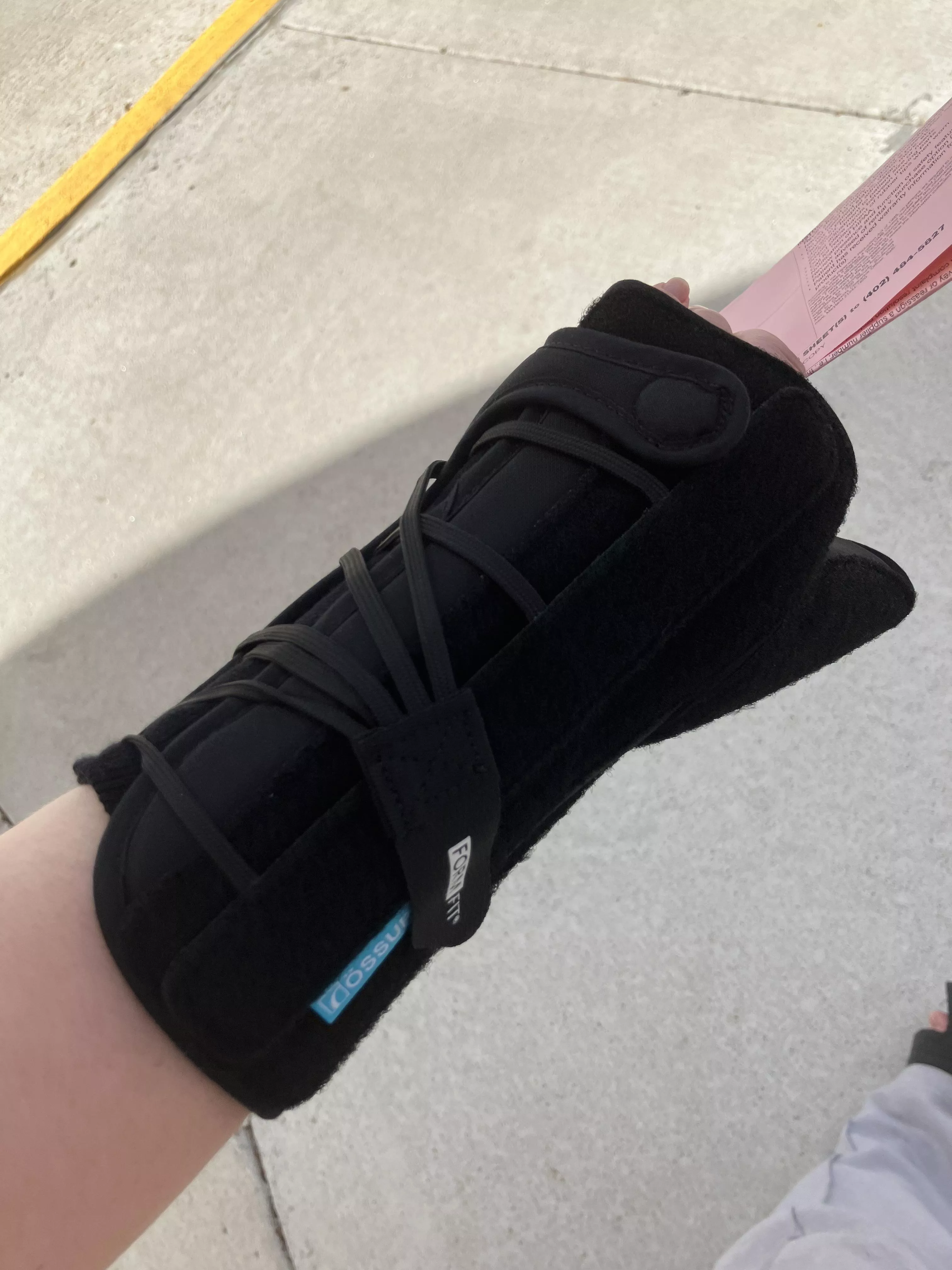 Dislocated my wrist :( decorating ideas for my brace? 