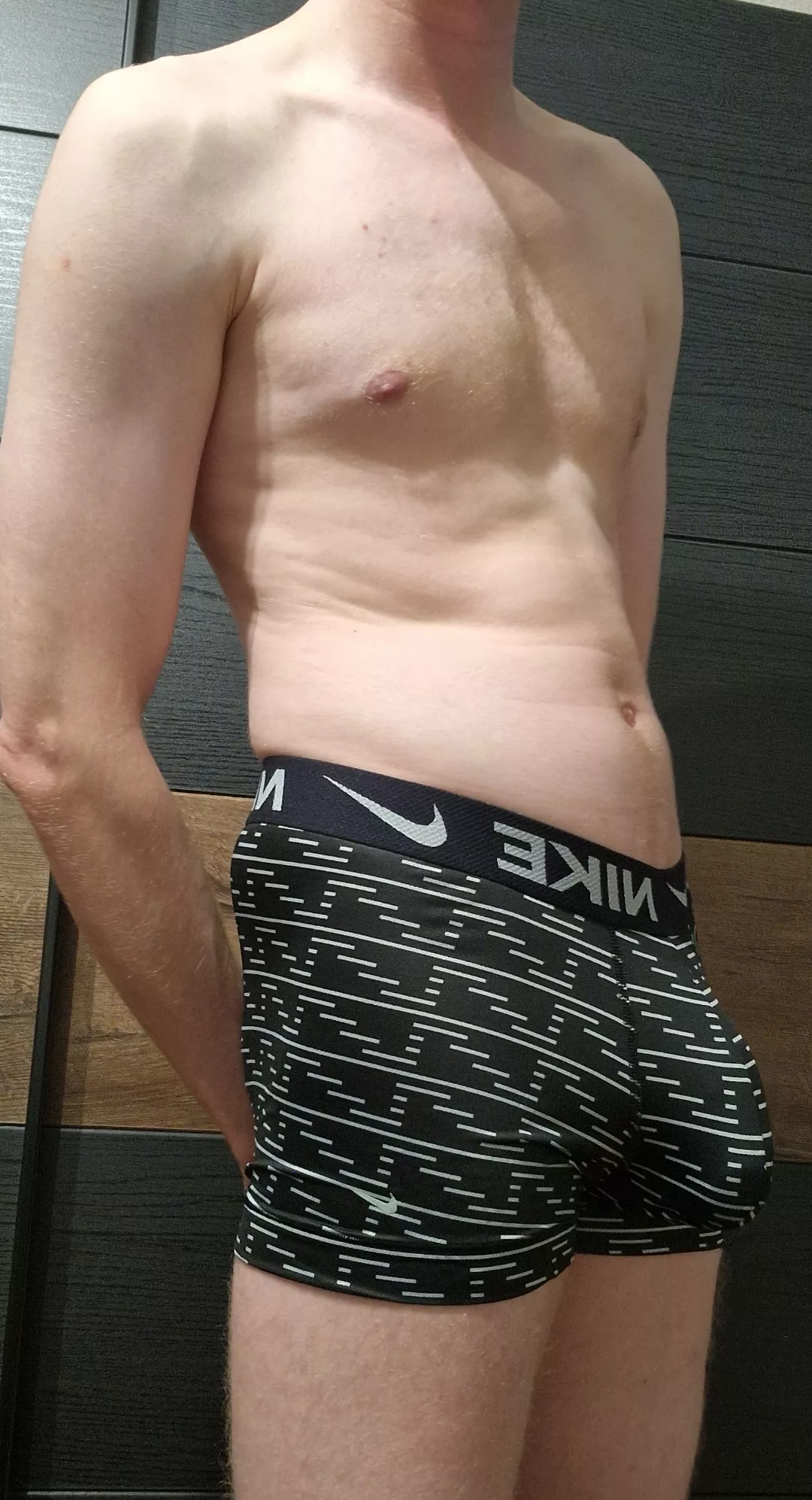Hiding my bulge with stripes
