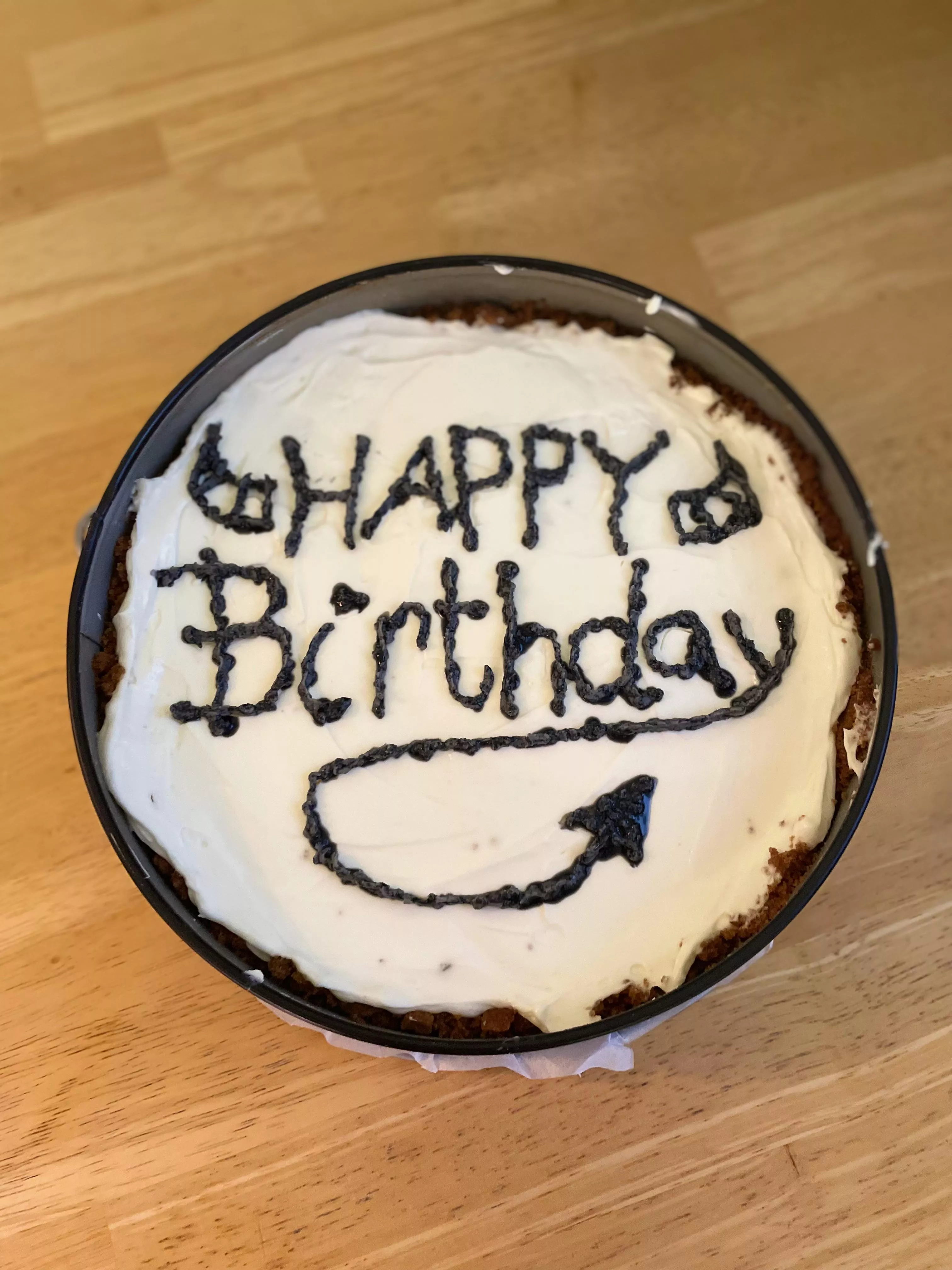 I made cake for my flatmates birthday!