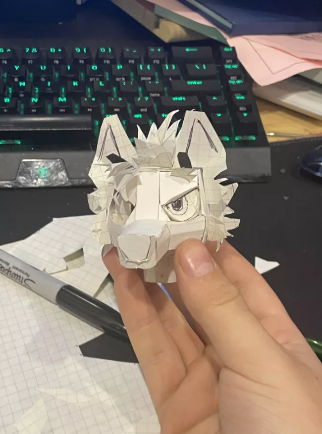 Made a mini paper model of my Sona, still a few things I need to do to it.