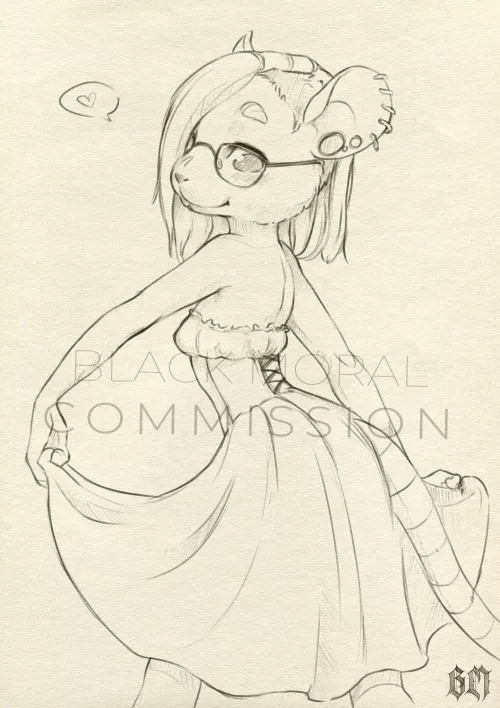 Ona's new dress! (artist  @WhiteMoralWhite)