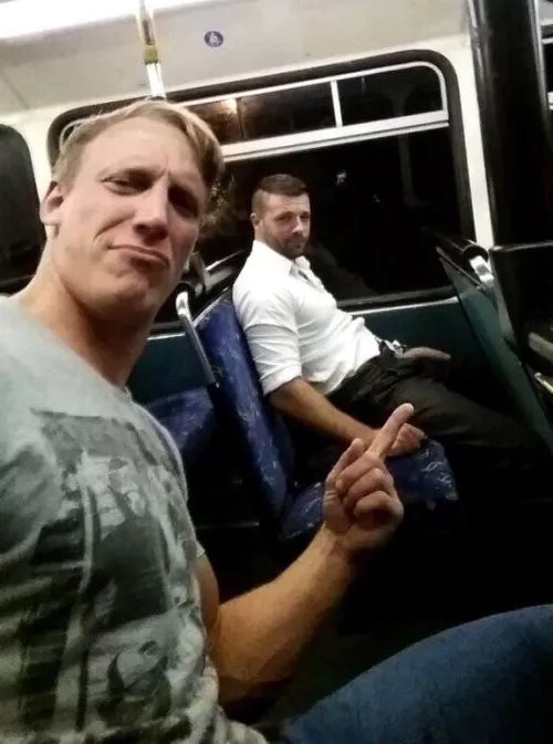 Blonde guy looks impressed! 