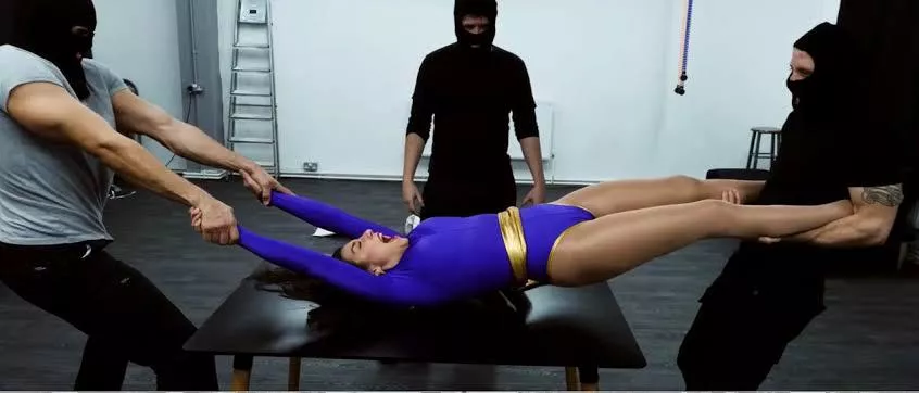 Comet girl stretched out