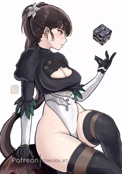 Eve dressed as 2B