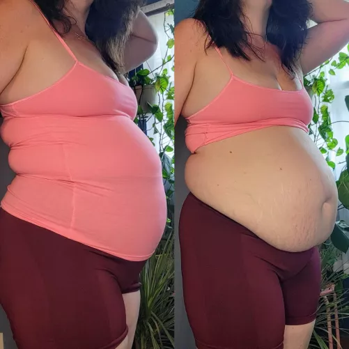 I don't think I can hide my belly anymore 😳