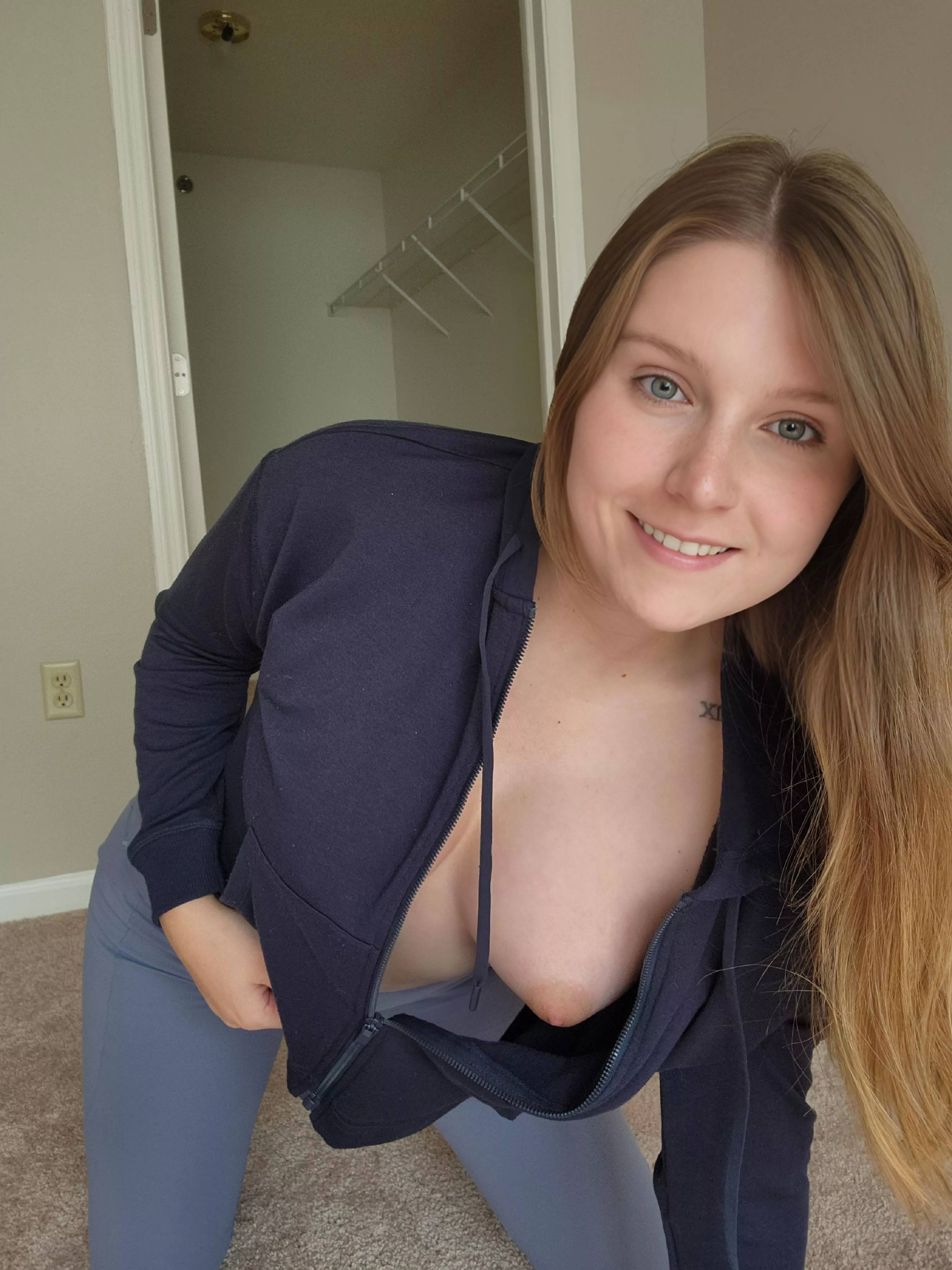 I forgot to wear a bra 