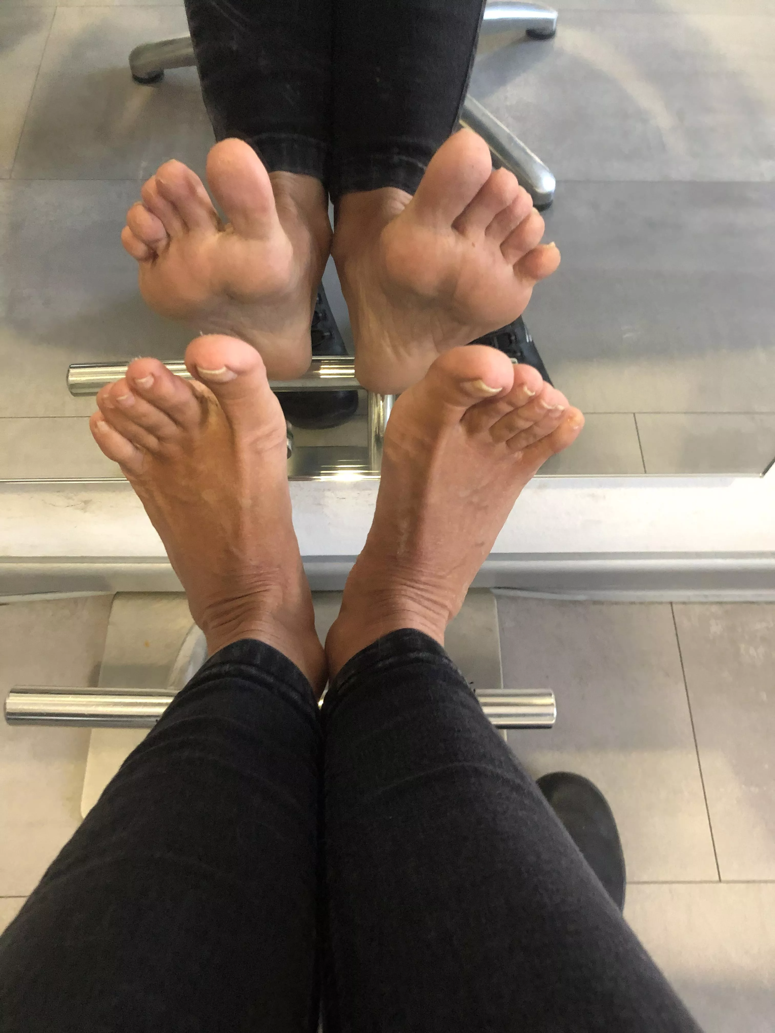 My feet, front and back...all in one picture(oc)