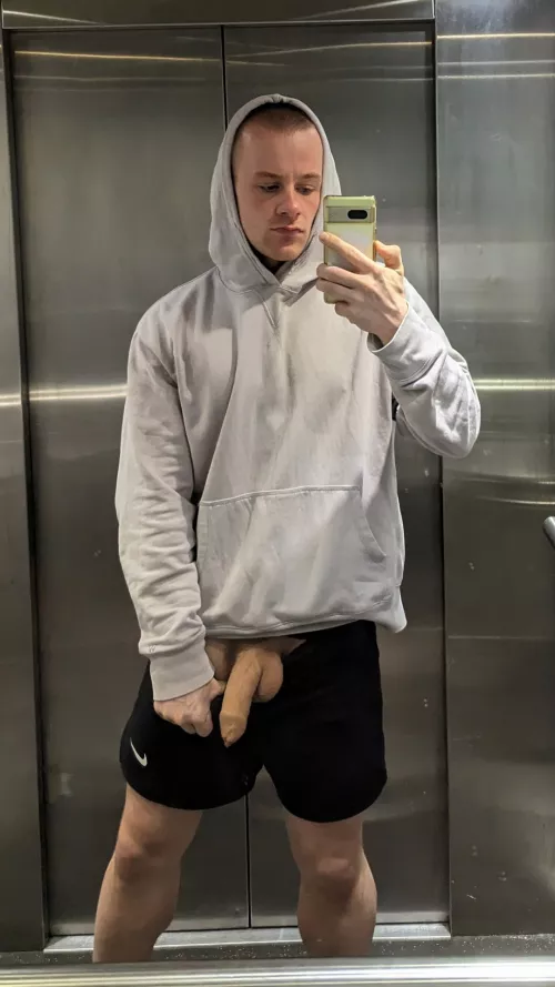 Nearly got caught in the elevator 