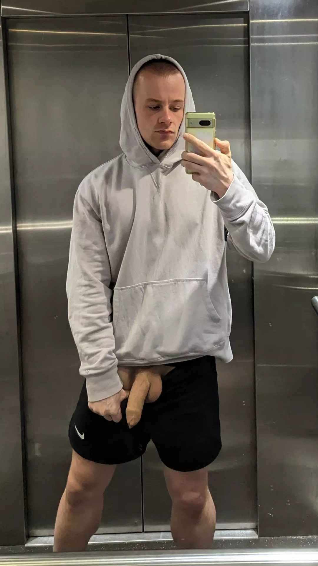 Nearly got caught in the elevator 