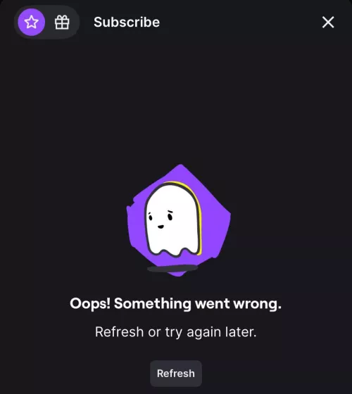 “Oops! Something went wrong.” when trying to subscribe on iOS app