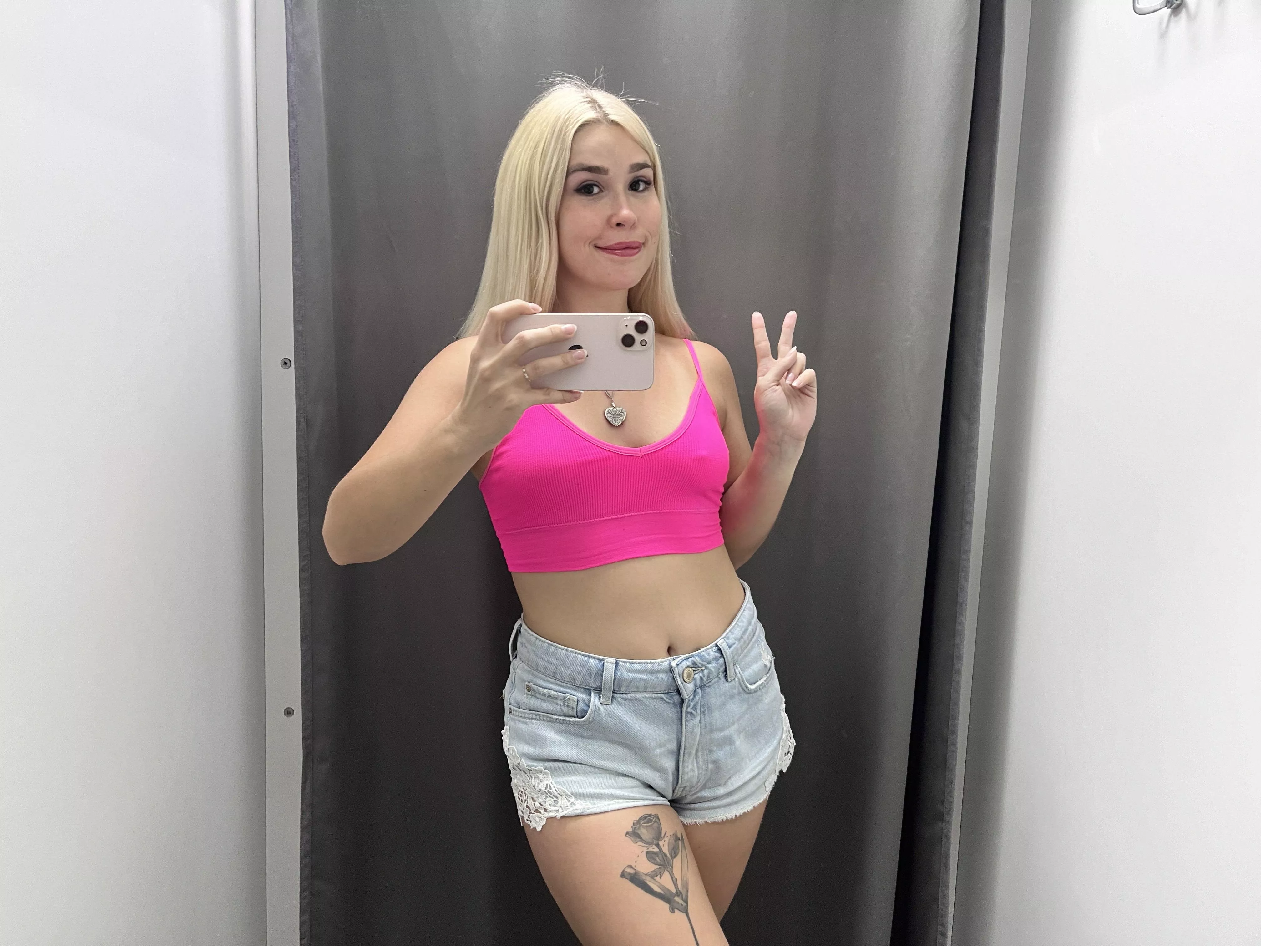 Selfies in the mirror in your new clothes