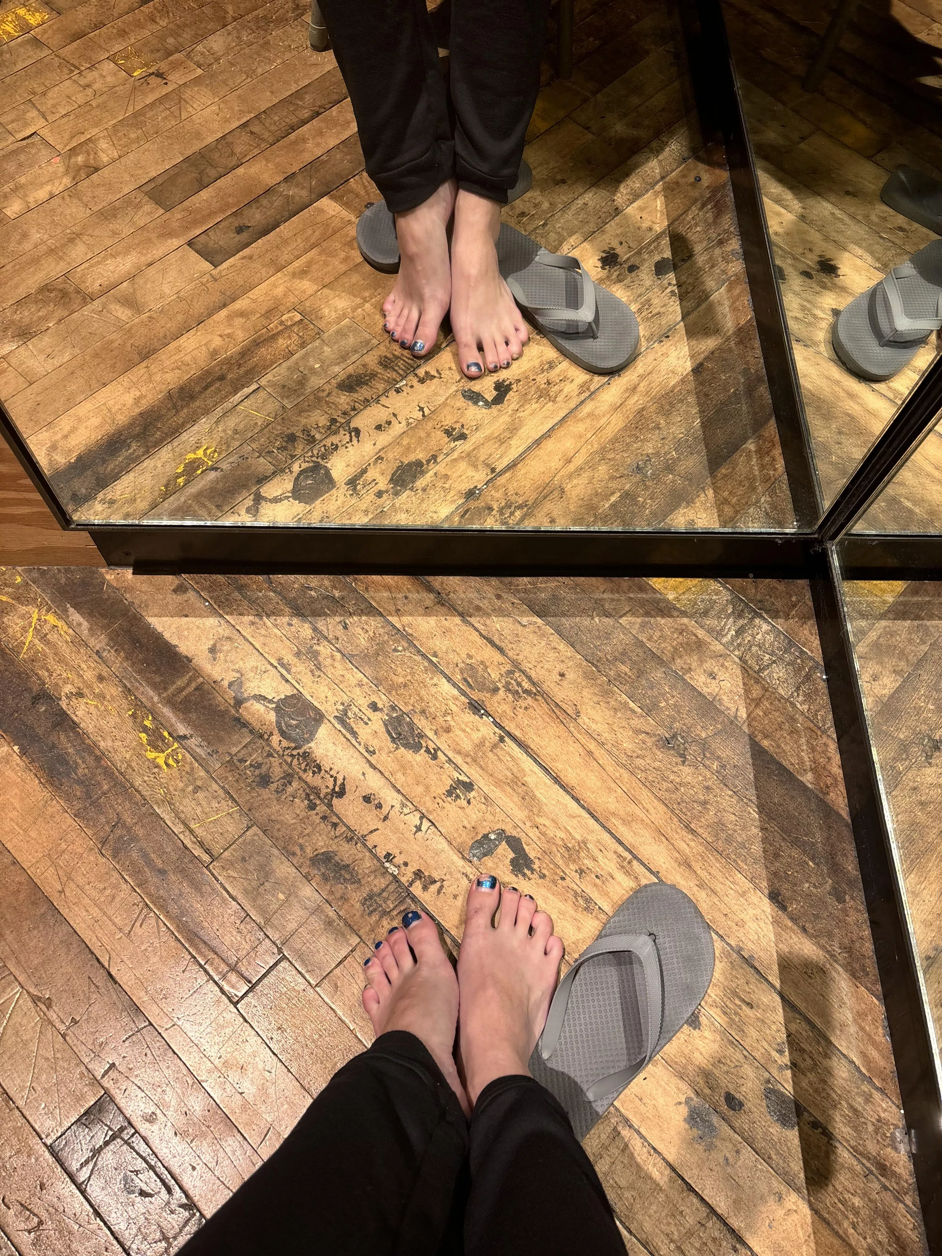 Two sets of toes