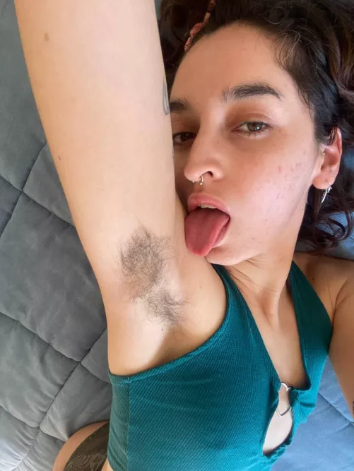 What do you call a woman who has incredibly long armpit hair ?	